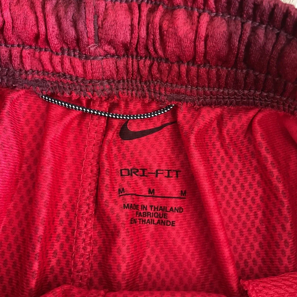 Nike Dri Fit Kids Basketball Loose Fit‎ Shorts Red Swoosh Athletic M